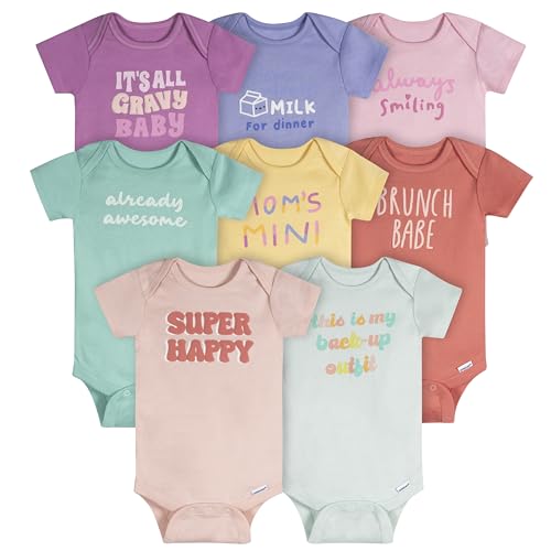 Image of Onesies Brand Baby 8-pack Short Sleeve Mix & Match Bodysuits