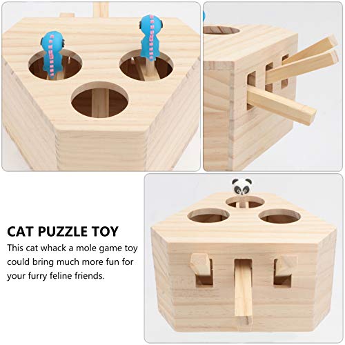 Balacoo Brinquedo Interativo para Gatos de Gato Caixa de Caça Whack a Mole Game Cat Punch para Gatos