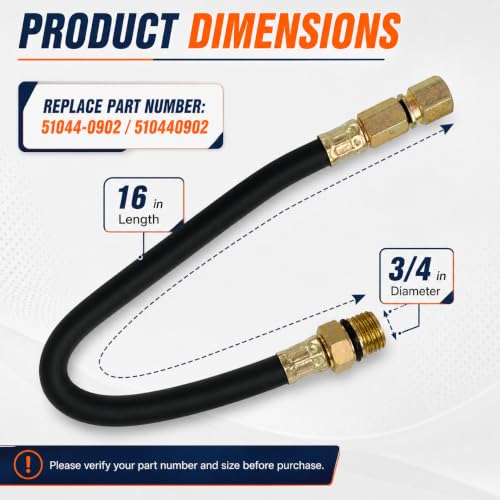 Image of 510440902 Flex Oil Drain Hose for Kawasaki FR /FX /FS Series Engines