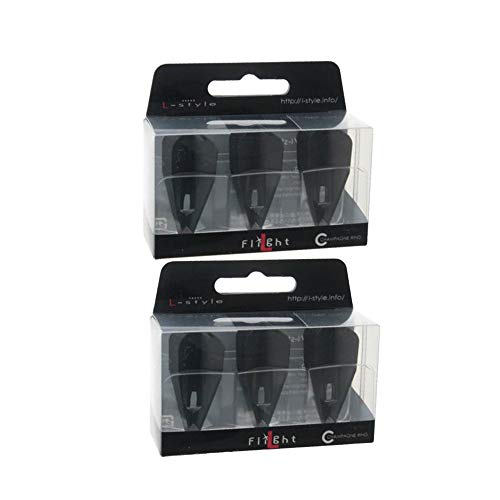 Fléchettes L8 PRO L-Style noir pour vos tournois de fléchettes à la maison
