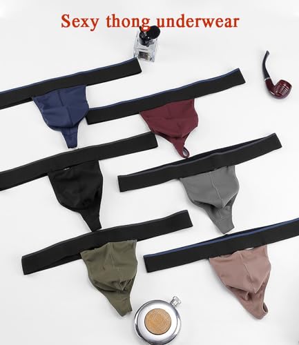 Men Low Waist G Strings Thong Underwear Sexy Gay Sissy Jockstrap Bikini Briefs2