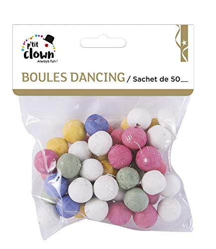 P'tit Clown - Boules à Sarbacane Multicolores - Lot de 50