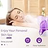 Facial Steamer Nano Ionic Face Steamer, Apstour® Face Steamer Warm Mist Humidifier Atomizer for Face Sauna Spa Sinuses Moisturizing,Unclogs Pores with 6PCS Skin Kit (Purple +6PCS Skin Care Kit)