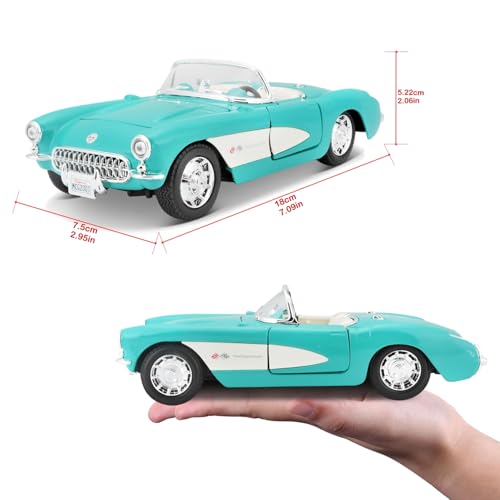 Maisto 1:24 Special Edition 1957 Chevrolet Corvette Turquoise miniatura 6
