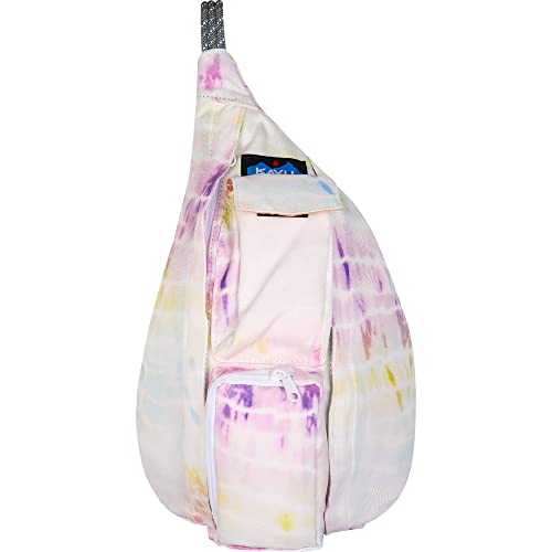 Image of KAVU Mini Rope Sling Pack with Adjustable Rope Shoulder Strap - Rainbow Dye