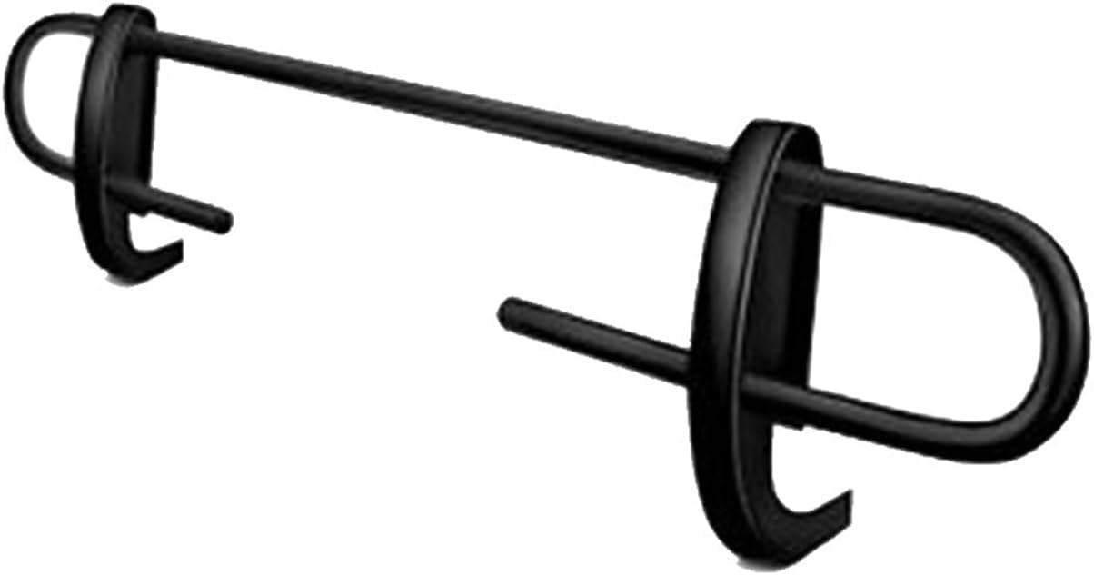 Black Horse Rear Bumper Guard Double Tube Black Compatible with 2007-2014 Toyota FJ Cruiser-8D098601A