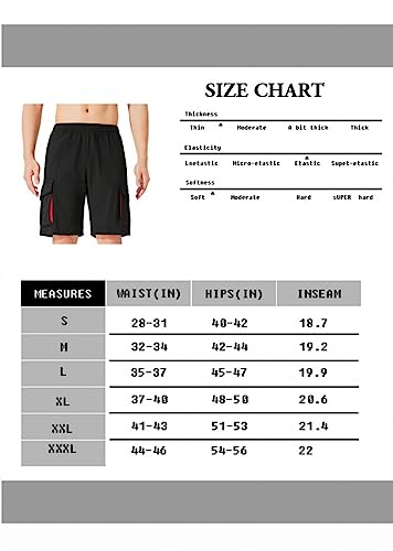 Men's Shorts Lightweight And Comfortable Shorts For Men Quick Dry Athletic Shorts For Running Gym Workout With 4 Pockets Black #TOP6
