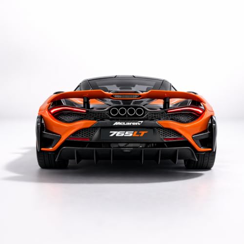 Image of Wizplex MSZ Official Licensed McLaren 765LT Diecast Model Car 1:32 Scale | Light & Sound | Pull Back Action | Metal Supercar Toy | Collectible Display & Gift
