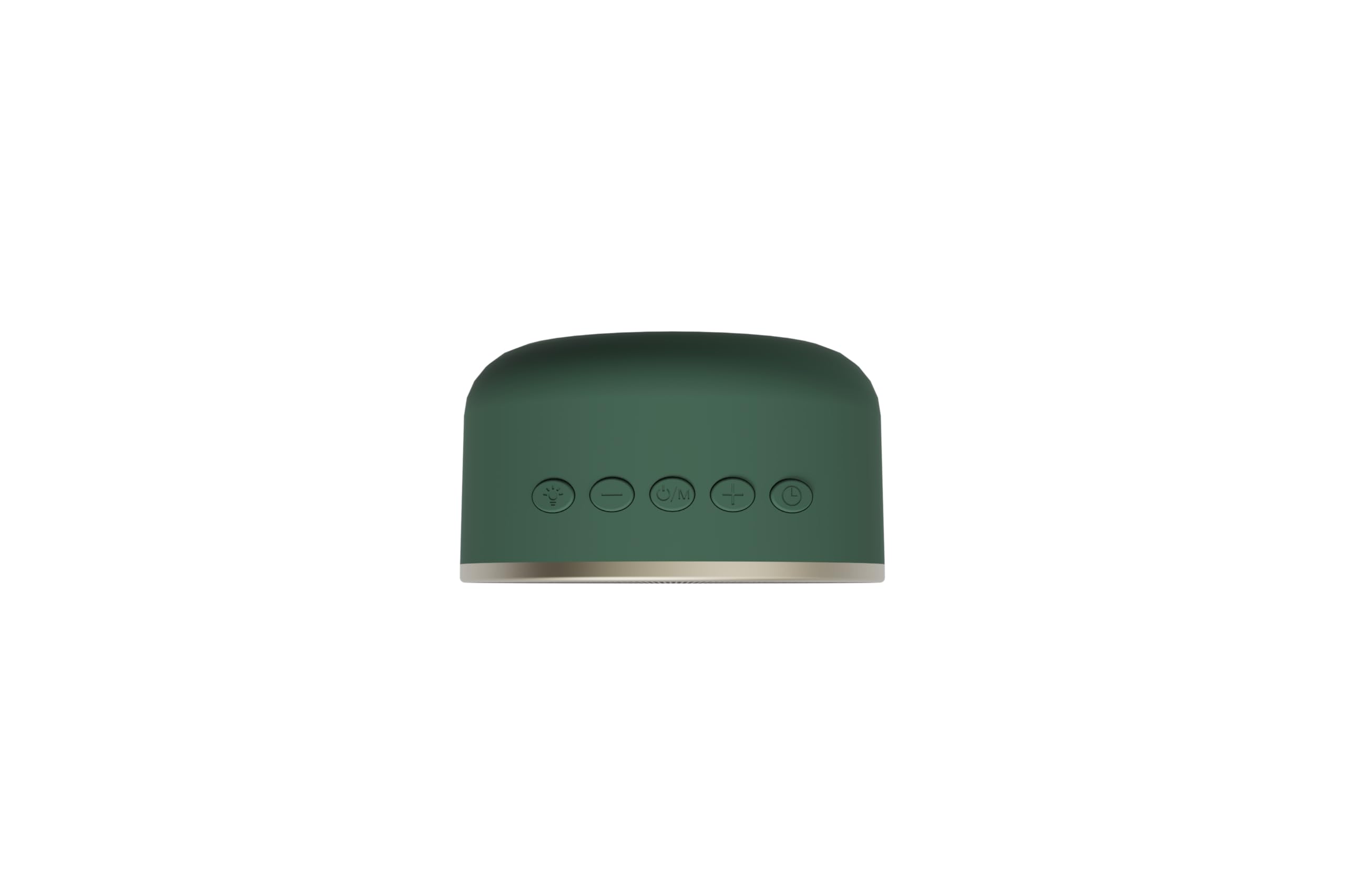 KREAFUNK Ivy - Sveglia luminosa con Bluetooth, senza fili, impermeabile, luce sveglia progressiva, 6 suoni, LED regolabile, batteria a lunga durata, USB-C (Nordic Green)