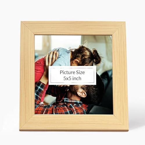 Image of Art Street Decorative Premium Set of 6 Individual Wall Hanging Picture Frame for Home, Living Room, Study Room Decor & Office Decor(5 inch X 5 inch Picture Size) - Beige