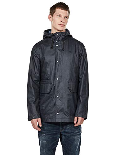 Consigue tu G-STAR RAW Xpo Raincoat impermeable para hombre ¡Estilo y protección en azul!