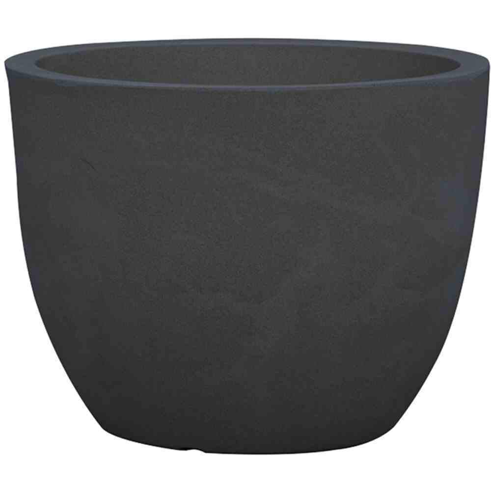Siena Garden Bristol pot de fleurs noir granit élégant et durable