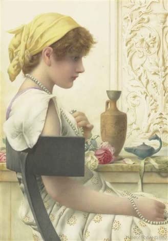 Affiche Impression Perles Henry Ryland Toile Peinture Murale