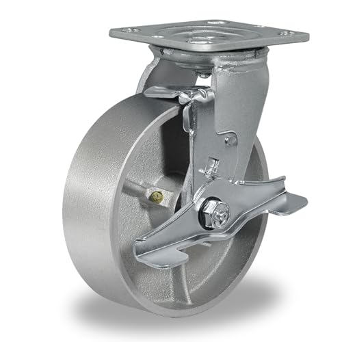 CWfutureparts 6" x 2" Heavy Duty Industrial Casters, 1250 lb...