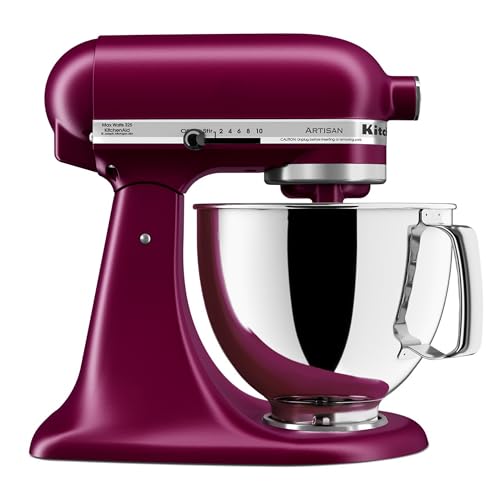 Image of KitchenAid Artisan Series 5 Quart Tilt-Head Stand Mixer with Pouring Shield, KSM150PS, Beetroot