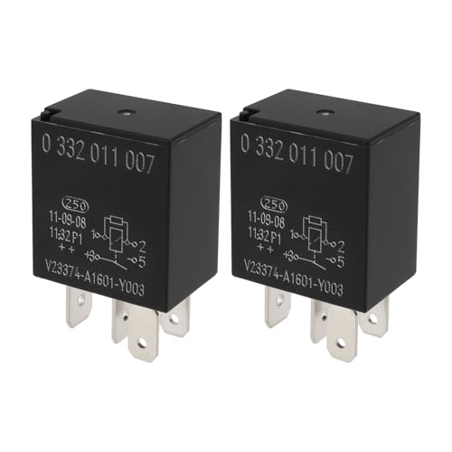 OTOTEC 2 Relés de Coche de 4 Pines 12 V 30 A Reemplazo 0332011007 Compatibles con Vauxhall