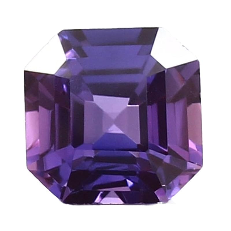 Saphir naturel taafféite Asscher Cut une gemme d'exception pour bague