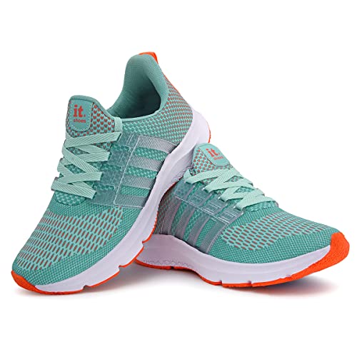Tênis Feminino Esportivo Caminhada Academia Corrida (Salmão, BR, Adulto, Numérico, 36)