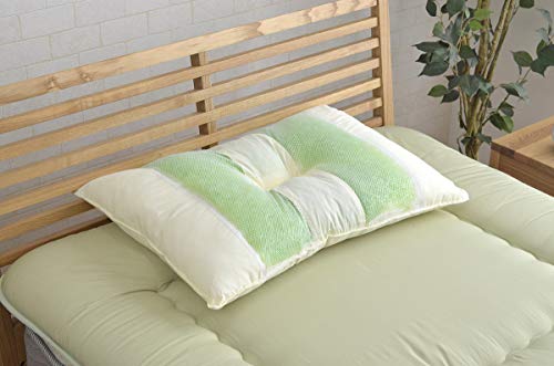 イケヒコ 枕 ピロー ヒバエッセンス使用 高さを選べる 『森の眠りひば枕B』 約43×63×14cm 普通