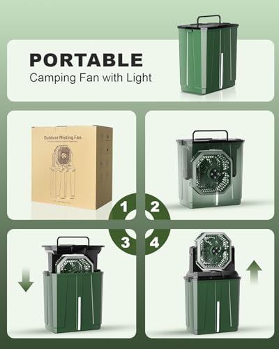 43% Off Coolice Portable Misting Fan with 8L Tank - Image 4