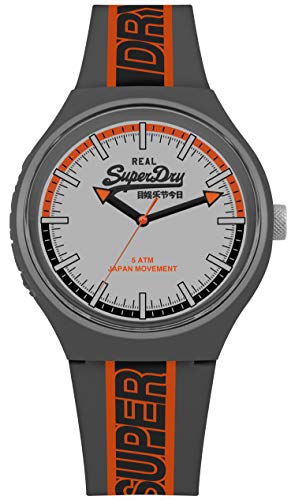 Preisvergleich Produktbild Superdry Herren Analog Quarz Uhr mit Silikon Armband SYG238EO
