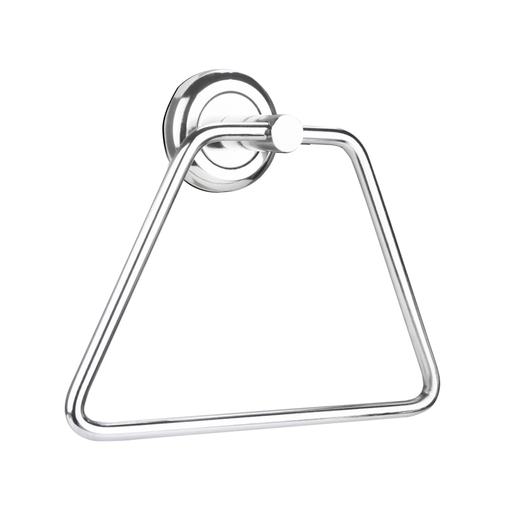 BonKaso Stainless Steel Napkin Ring/Towel Ring Holder/Napkin Holder/Towel Hanger for Washbasin/Bathroom & Kitchen Accessories, Chrome (FL-02T) - Pack of 1-picture-13