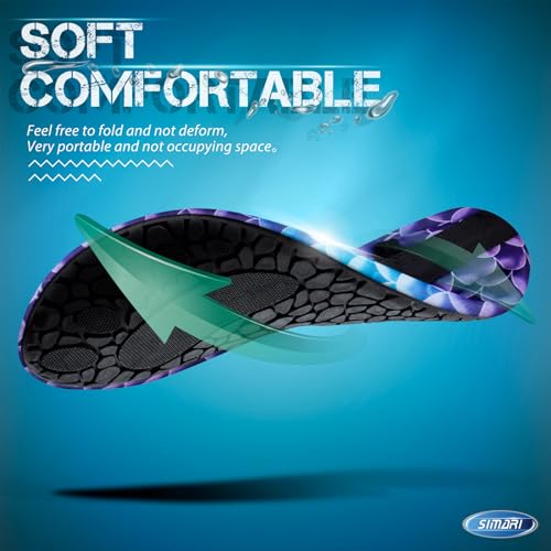 Image of SIMARI Water Shoes for Women Men Swim Aqua Socks Beach Pool Essentials Barefoot Surf River Boat Kayak Sea Yoga Sand Exercise Sport Accessories Breathable Quick-Dry Adult Youth Kid Size SWS001