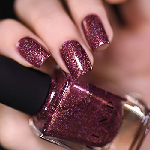 Image of ILNP Bloodline - Rich Marsala Holographic Nail Polish, Chip Resistant, Non-Toxic, Vegan, Cruelty Free
