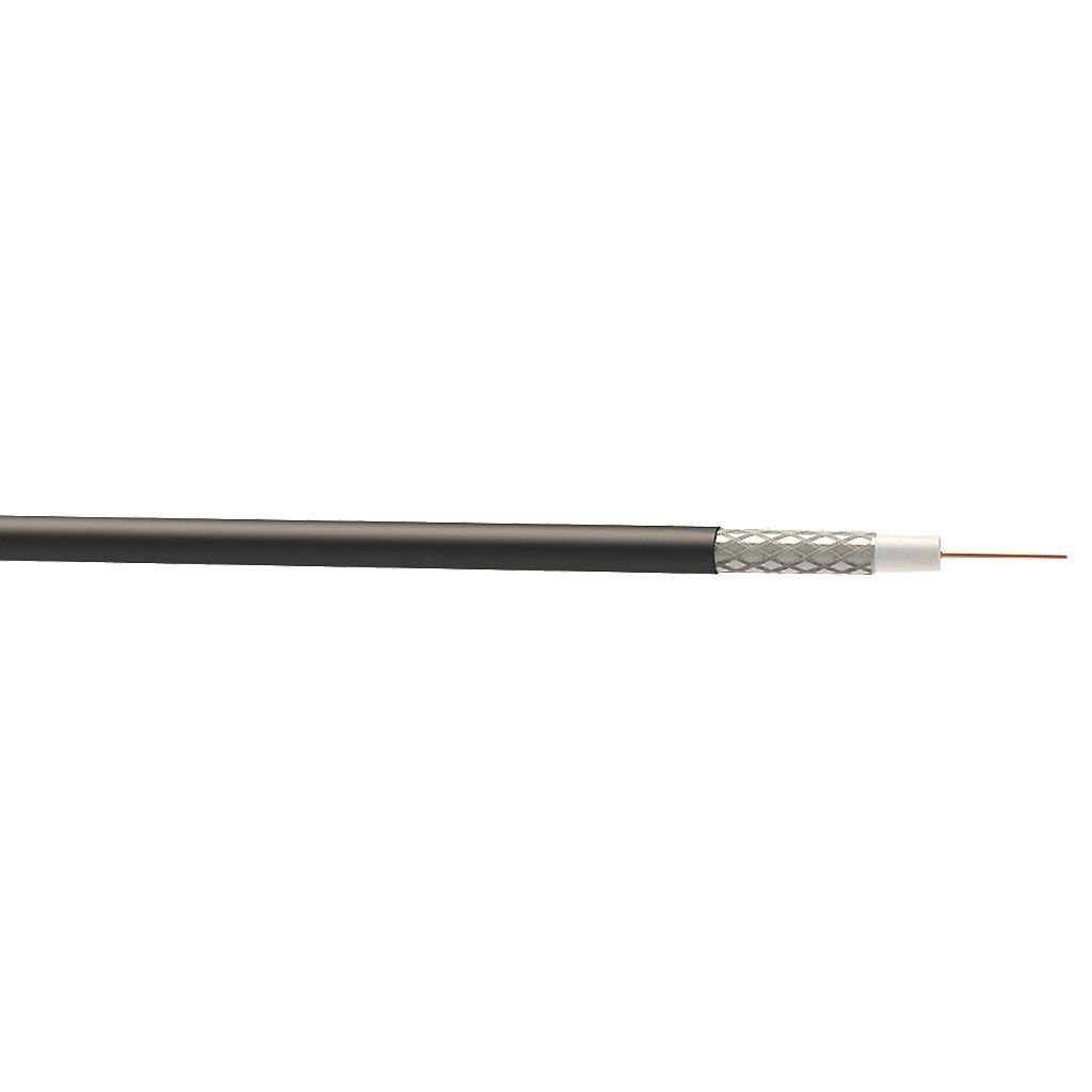 Webro Câble coaxial numérique pour antenne et télévision Satellite RG6 Noir 100 m