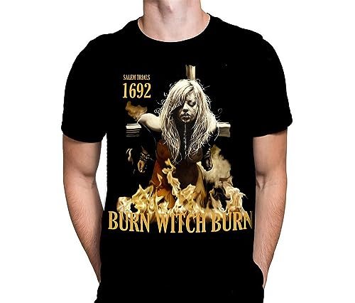 Burn Witch Burn t-shirt noir anti déformation coton épais durable