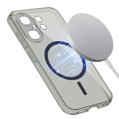 Image of Jkobi Lifetime Anti-Yellow MagSafe Compatible Clear Back Cover Case for Vivo X200 FE (Sleek Hard Crystal | Shockproof and Camera Protection)