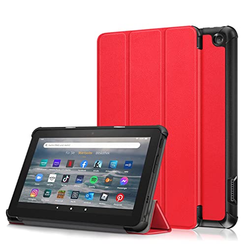 uDoovVo 2022N Fire HD 7p P[X For New Fire 7LbYf 蒠^Jo[ O܂ X^hP[X[ӏ/^CsOX^h[h] PUU[ n}CNt@Co[ y ^ h~ Fire HD 