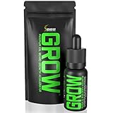 GROW Maximum XXL Hair & Beard Growth + Mustache Accelerator - Serum Oil for Men - Fill Patches & Fix Thinning GUARANTEED - Facial Hair & Scalp Treatment - Thickening Conditioner & Enhancer - USA Made