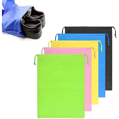 Gunwon Travel Non-Woven Shoe Bags, 5-Pack Cover