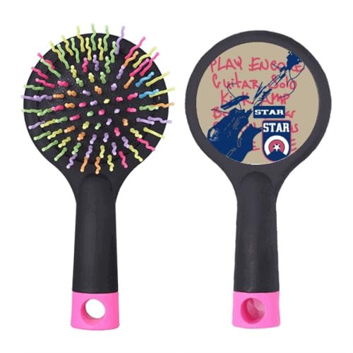 Brosse à cheveux démêlante pour guitare l'accessoire rock pour sublimer votre routine matinale
