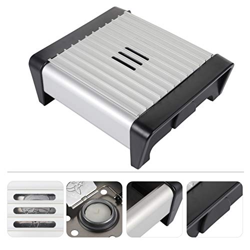 Aquecedor de bule de chá da Hemoton, forno de aquecimento de vela de chá único, aquecedor de pratos