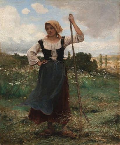 Lienzo de imagen artística Une Jeune Moissonneuse para decoración de paredes en casa, 60x90cm