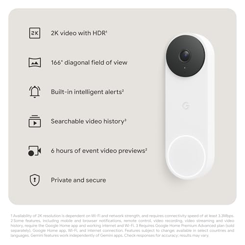 Nest Doorbell (wired, 3rd Gen)