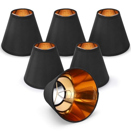 La Mejor Lista de Pantallas para lamparas de buro que puedes comprar esta semana. 46 Gugxiom Juego de 6 pantallas de lámpara pequeñas, con clip de barril, 7 cm × 15 cm × 12 cm. Pantallas de lámpara tipo candelabro para lámparas de mesa y lámparas de pared