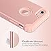BENTOBEN for iPhone 8 & iPhone 7 Case, 3 in 1 Hybrid Hard PC & Soft Silicone Bumper Heavy Duty Slim Shockproof Full Body Rugged Protective Phone Case for 4.7Inch, Rose Gold