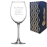 Grande capacité extra large - Avec une capacité de 615 ml, ce grand verre à vin gravé convient au vin rouge, au vin blanc ainsi qu’au vin pétillant. Sa forme généreuse offre une dégustation élégante et est adaptée aux occasions spéciales.