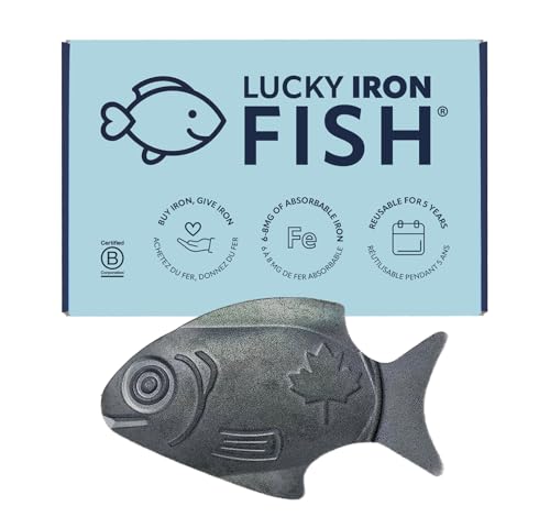 The Original Lucky Iron Fish ®. An Iron Supplement Alternative to Reduce Deficiency. NO SIDE EFFECTS. Use once daily - 5 year supply included.