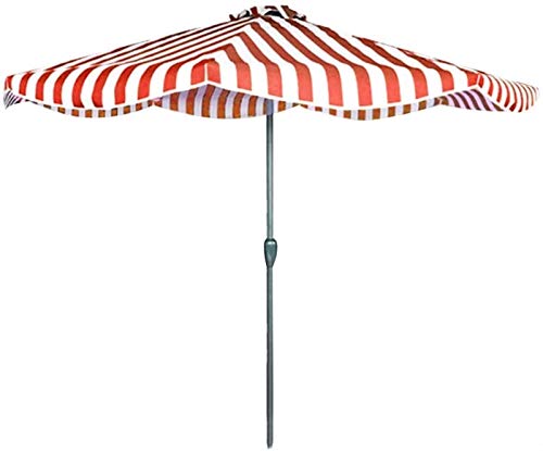 Paraguas con mango de manivela CLSDRZC parasols al aire libre de rayas para mesa de jardin