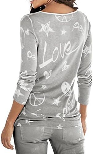 Homebaby Elegante Maglietta Maniche Lunghe Donna Lettera Stampata Casual  Camicetta Allentata Maglie A Manica Lunga Donna Maglia Spalle Scoperte  Spallemagliette Cime di Cotone : Amazon.it: Abbigliamento