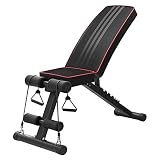 MXJCC Adjustable Weight Bench for Full Body Workout; Foldable Bench Press Bench of Home Gym Strength