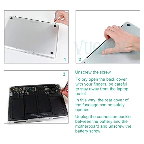 Batterie de rechange A1466 pour ordinateur portable MacBook Air 13 pouces - 7