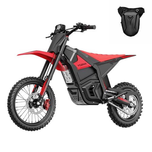 Image of Yozma IN10 Electric Dirt Bike, 2600W 40MPH Electric-Motorcycle with 48V /23AH Battery Ebike, Full Hydraulic Brakes and Suspensions Mountain Off-Road E Dirt Bike, for Teens & Adults