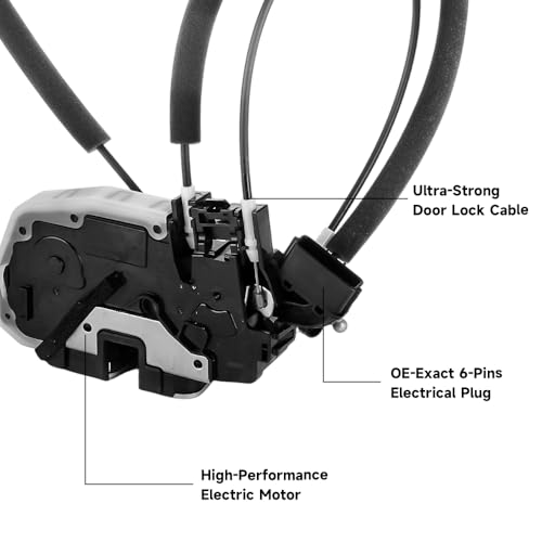 Image of Front Left Door Lock Actuator 80501-1FC0D for Nissan Cube | For Nissan Cube 2009-2014; front left driver-side door latch lock actuator; OE 80501-1FC0A