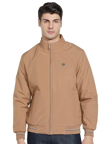 Qube By Fort Collins Men's Polyester Standard Length Regular Fit Lightweight Winter Jacket - Stylish & Comfortable for Casual and Outdoor Wear