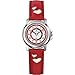 Certus - 647451 - Montre Enfant - Quartz Pédagogique - Cadran Blanc - Bracelet Cuir Rouge